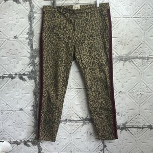 Sanctuary Leopard Print Pants with Red Accent